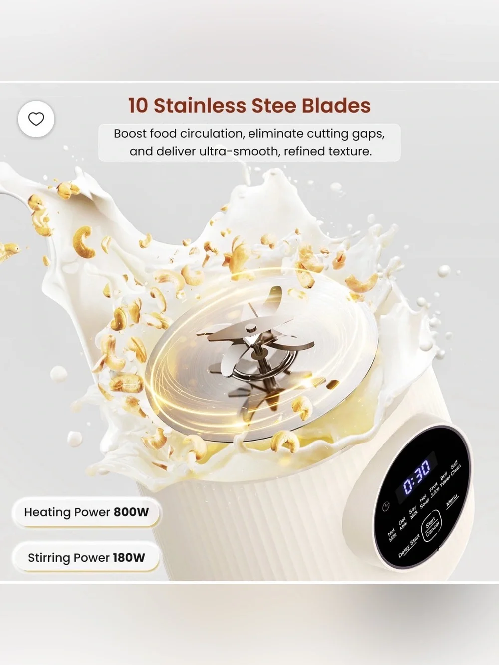 LINKChef Nut Milk Maker 40 oz Almond Oat Soy Milk Maker Blender, NIB/See Details